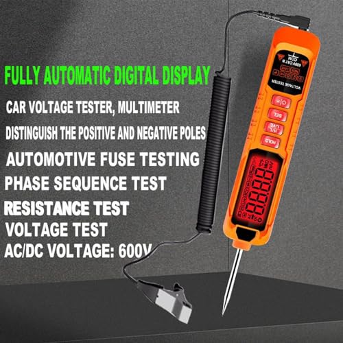 Testeur électrique numérique LED avec pointe de mesure précise pour polarité auto - 4