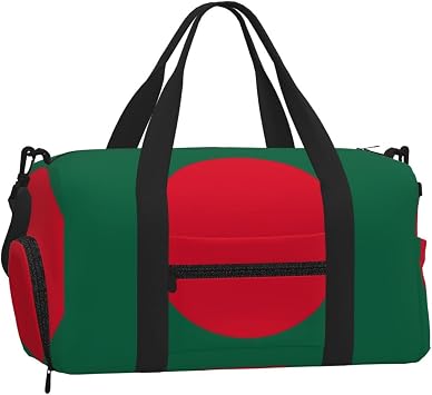 Flag of Bangladesh Sports Duffel Bag-Weekender with Shoe Compartment