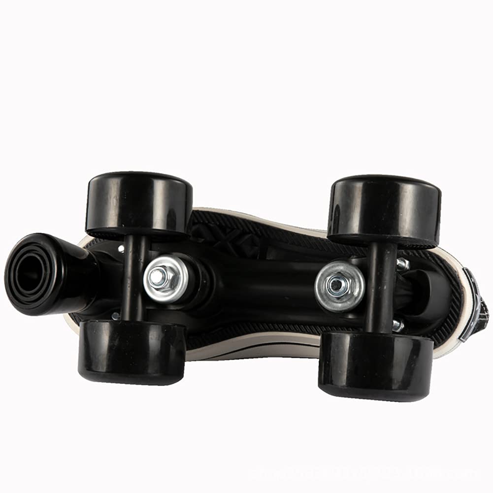 Patins roulettes Toile Quad Roller Skates pour Hommes Et Femmes Roller Quad Adulte Roller 4 Roues Enfant LED Patins à roulettes Artistiques Garçon Fille Retro Design