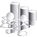 Round Square Mirror Tiles, Mini Size Circle Mirror, Small Square Mirror, DIY Mosaic Mirror Circles Tiles for Arts and Crafts Projects, Traveling, Framing, Room Home Decor (200)