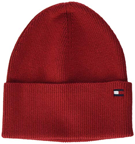 Preisvergleich Produktbild Tommy Hilfiger Damen Essential Knit Beanie Hut, Arizona-Rot, OS