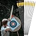 SHARROW 33 inch Carbon Arrow Hunting Arrows 400 Spine with 100 Grain Removable Tips for Archery Compound & Recurve & Traditional Bow Hunting Practice Shooting 6/12pcs (12pcs, Yellow)