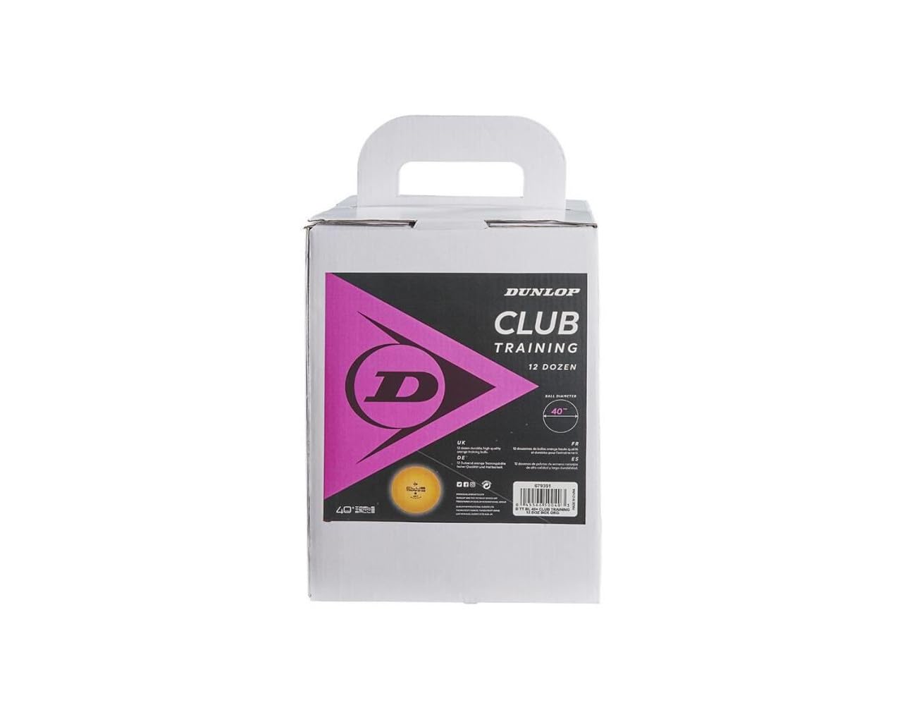 DUNLOP Club Training 144 - Palline da ping pong arancione, 144 pezzi, per allenamenti, principianti e giocatori avanzati