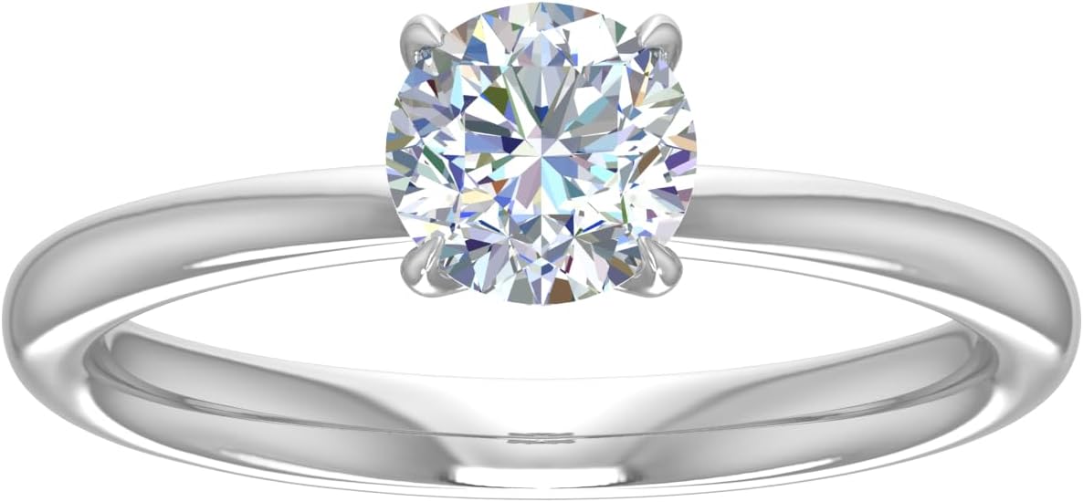 1 Carat Lab-grown Diamond Engagement Ring in 14K Solid Gold (VS1-VS2 Clarity)