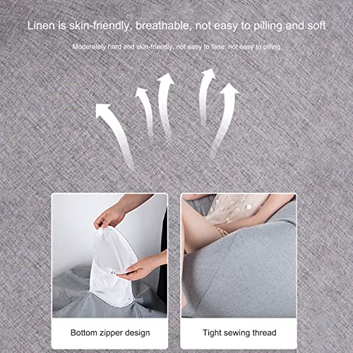 Meule Bean Bag Chairs Bean Bag Chair Cover (No Filler) For Adults,Sofa Sack - Plush, Ultra Soft Bean Bag Chair,Machine Washable Covers,Bean Bag Chairs 60 * 70Cm/23.6 * 27.6In Linenbrown #TOP3