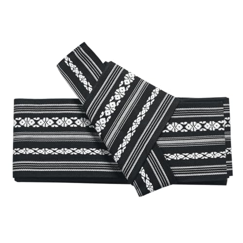 CAMDOM Mens Kimono Obi Belt Japanese Style Shaped Waistband Girdle Yukata Robe Accessories2