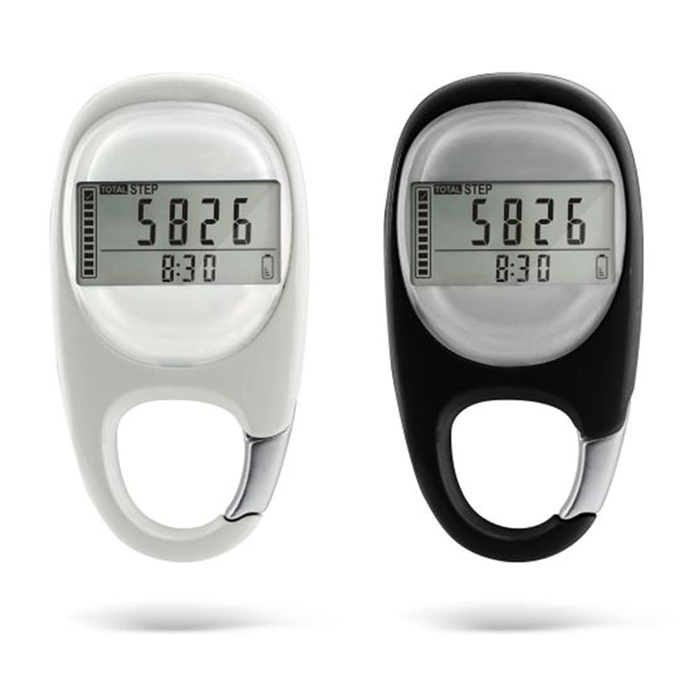 ThreeH Contapassi Digitale per Camminare Pedometro 3D con Clip Passi Distanza Calorie Memoria Esercizio Fitness Activity Tracker per Anziani Bambini