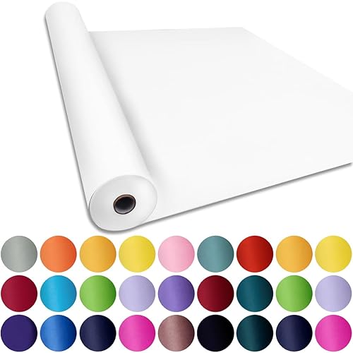 SMART&CASUAL 36" x 2,520" (210') White Kraft Craft Paper Roll