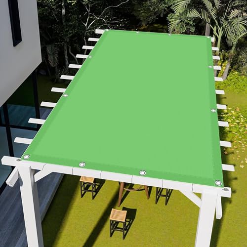 Toile soleil bache filet d'ombrage extérieur résistant vert 2x5.5m - 4