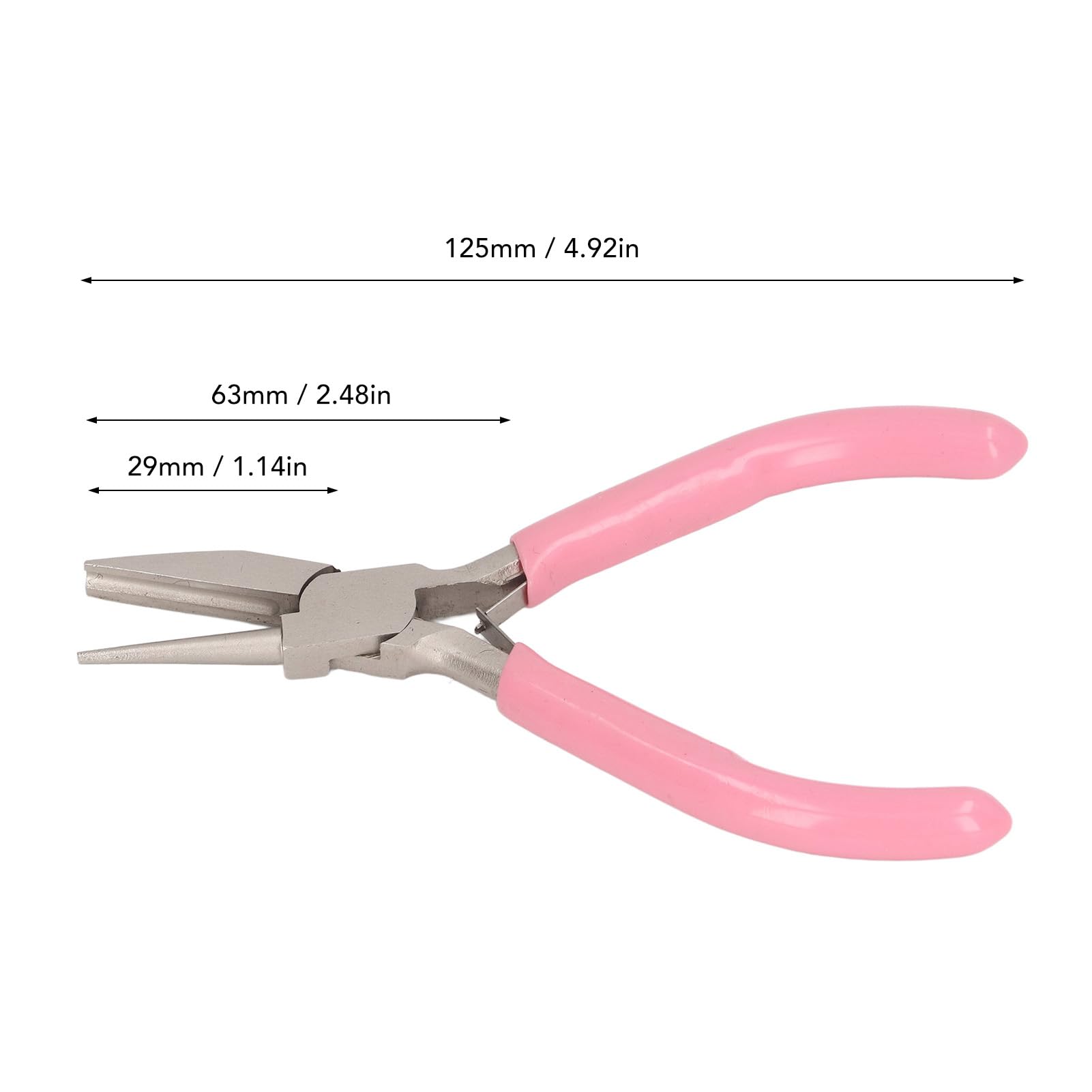 OVAQUIXI Jewellery Making Pliers, Carbon Steel, Half Round Half Groove, Wire Winding Tool, 12.7 cm - Image 2