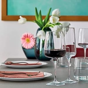 Bormioli Rocco Planeo Red Glass, Set of 4, 4 Count (Pack of 1), Clear Bormioli Rocco Planeo Red Glass Set of 4 4 Count Pack of 1 Clear