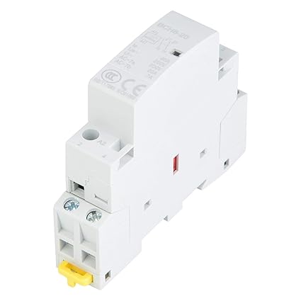 2P 20A Household AC Contactor, 24V DIn Rail Household AC Contactor, for Household Industry Home Electrician(220V/230V)