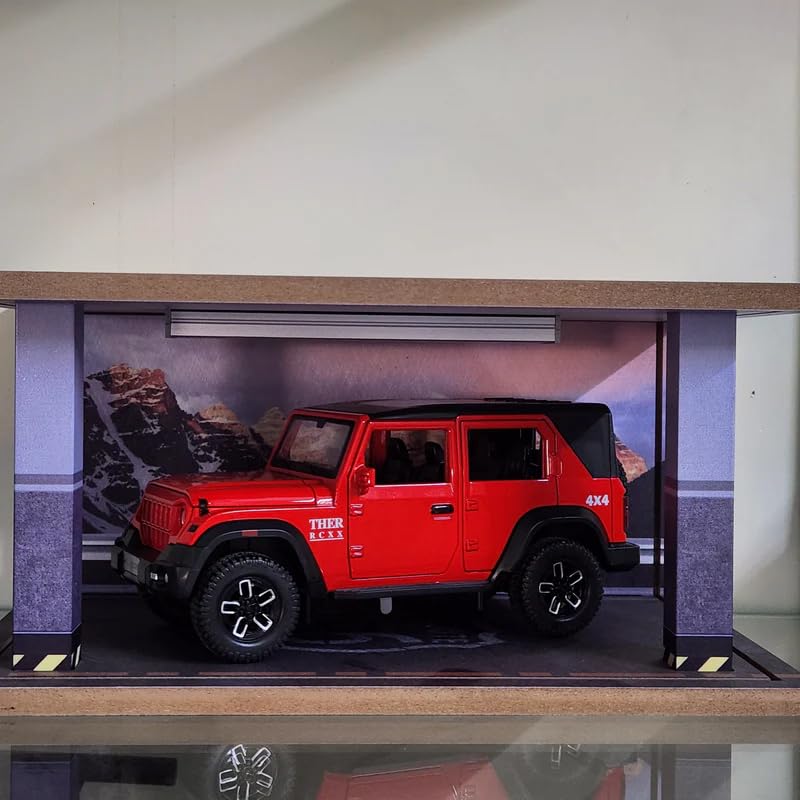 Image of 1:24 Thar Roxx Die-Cast Model Toy Car - Premium Alloy Off-Road SUV with Pull-Back Action, Openable Doors & Detailed Interior [ Colour As Per Stock ]