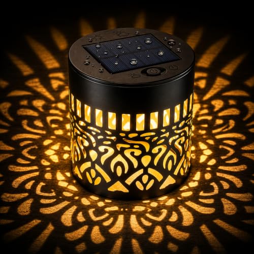 Image of Nexivum Solar Garden Light, Mandala, Warm White, Wall & Fence Mount