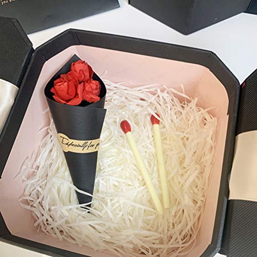 Mini ramos secos de rosas decorativas 20 piezas miniatura 3