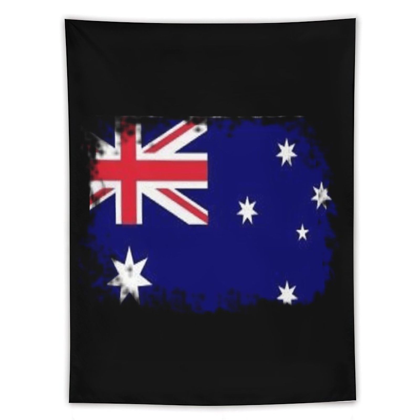 Tapiz de la bandera de Australia vintage: decoración de pared estética para sala de estar 8