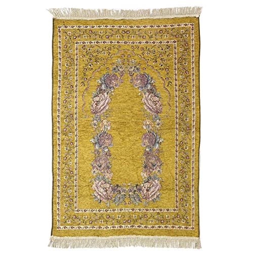 Tapis de prière musulman floral contre la douleur aux genoux