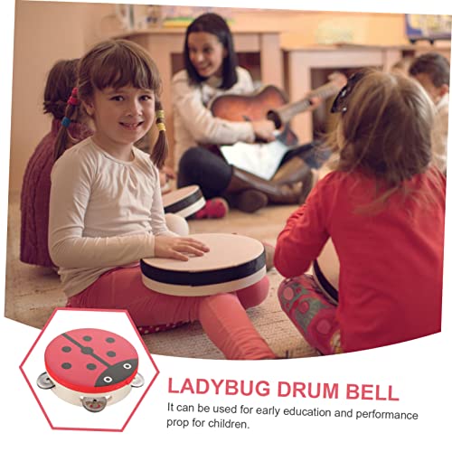 TOPPERFUN pandeiro instrumento musical de percussão sino de tambor para jardim de infância instrumen