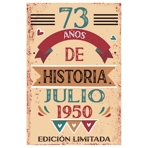 73 Años De Historia Julio 1950: Libro de visitas, cuaderno, 110 páginas de felicitaciones, idea de regalo, regalo Para la esposa, novia, mujer, La madre