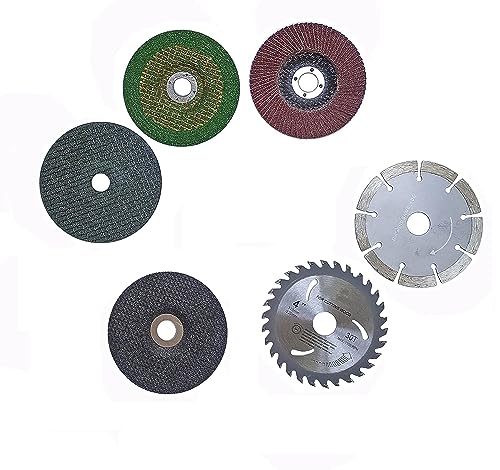 Image of Inditrust new Multi functional 900W 4inch 100mm dia mini electric angle grinder machine (Grinder + 6PCs Disc) 100% Copper Winding
