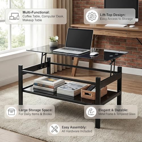 Smart Coffee Table with Refrigerator