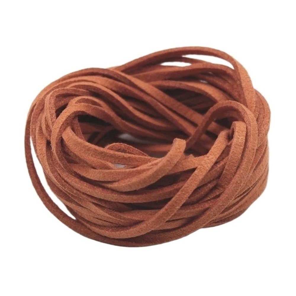 Decor Craft String 10Meters Handmade Thread Beading 2.5mm Flat Rope, Faux Suede Braided Cord Velvet Leather for Decor 1piece
