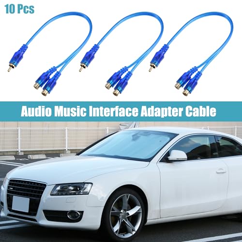 Cable divisor RCA para subwoofer con conector en Y que duplica la señal de audio sin pérdidas 2