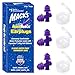 Mack's AquaBlock Swimming Earplugs, 3 Pair - Comfortable, Waterproof, Reusable Silicone Ear Plugs for Swimming, Snorkeling, Showering, Surfing and Bathing (Purple)