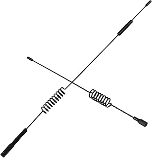 2PCS HIRCQOO 1/10 RC Decorations Accessories Metal Decorative Antennas Compatible with Traxxas TRX-4 Tamiya CC01 Axial SCX10 Wraith D90 90046 D110 1/10 RC Crawler Truck