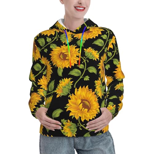 Sweat à capuche tournesol pour vos balades d'automne et moments de détente