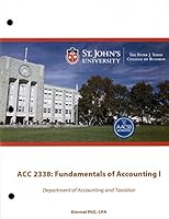 ACC 2338: Fundamentals of Accounting I 1118961854 Book Cover
