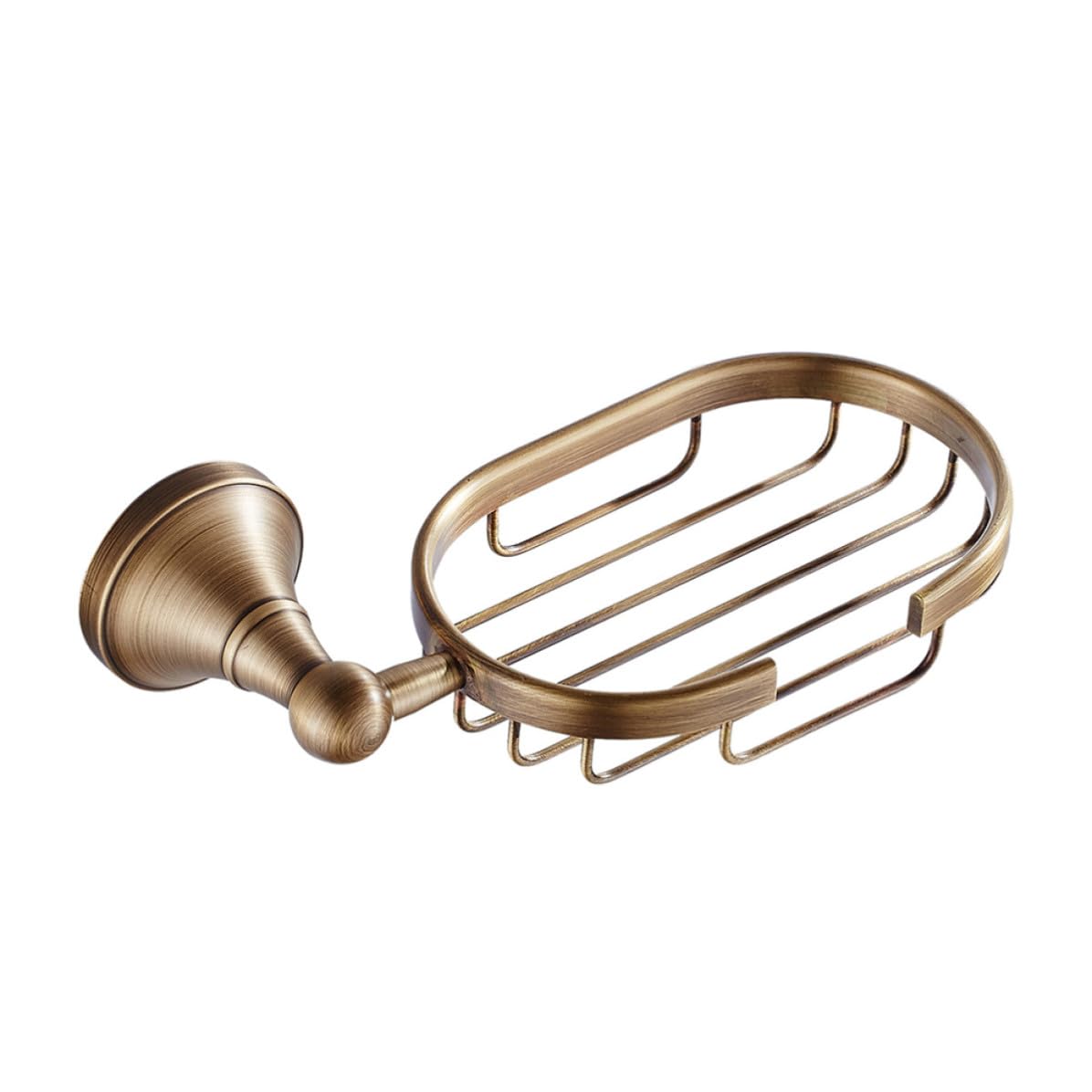 Portasapone da Parete in Rame Stile Vintage Oro Rete Porta Sapone, Supporto Premium Facile da Installare per Bagno e Hotel