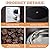 ECOTOUGE 2-Piece Outdoor Propane Firepit Table Set with Tank Table, 30 Inch Auto-Ignition Round Gas Fire Pit, 50,000 BTU Steel Fire Table w/Weather-Resistant Pit Cover, Lava Rocks, Brown