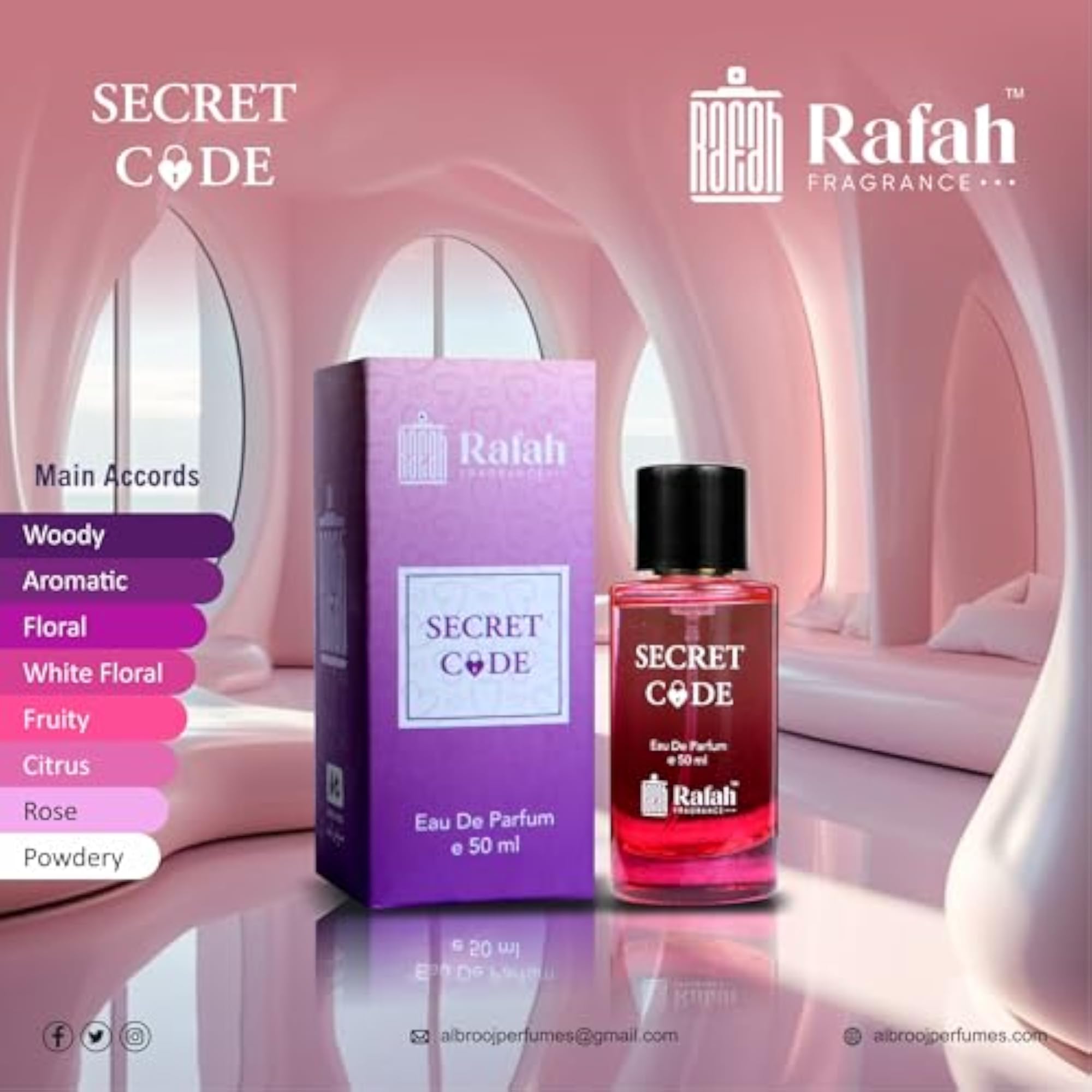 Secret Code Eau De Parfum for Women, 50ml