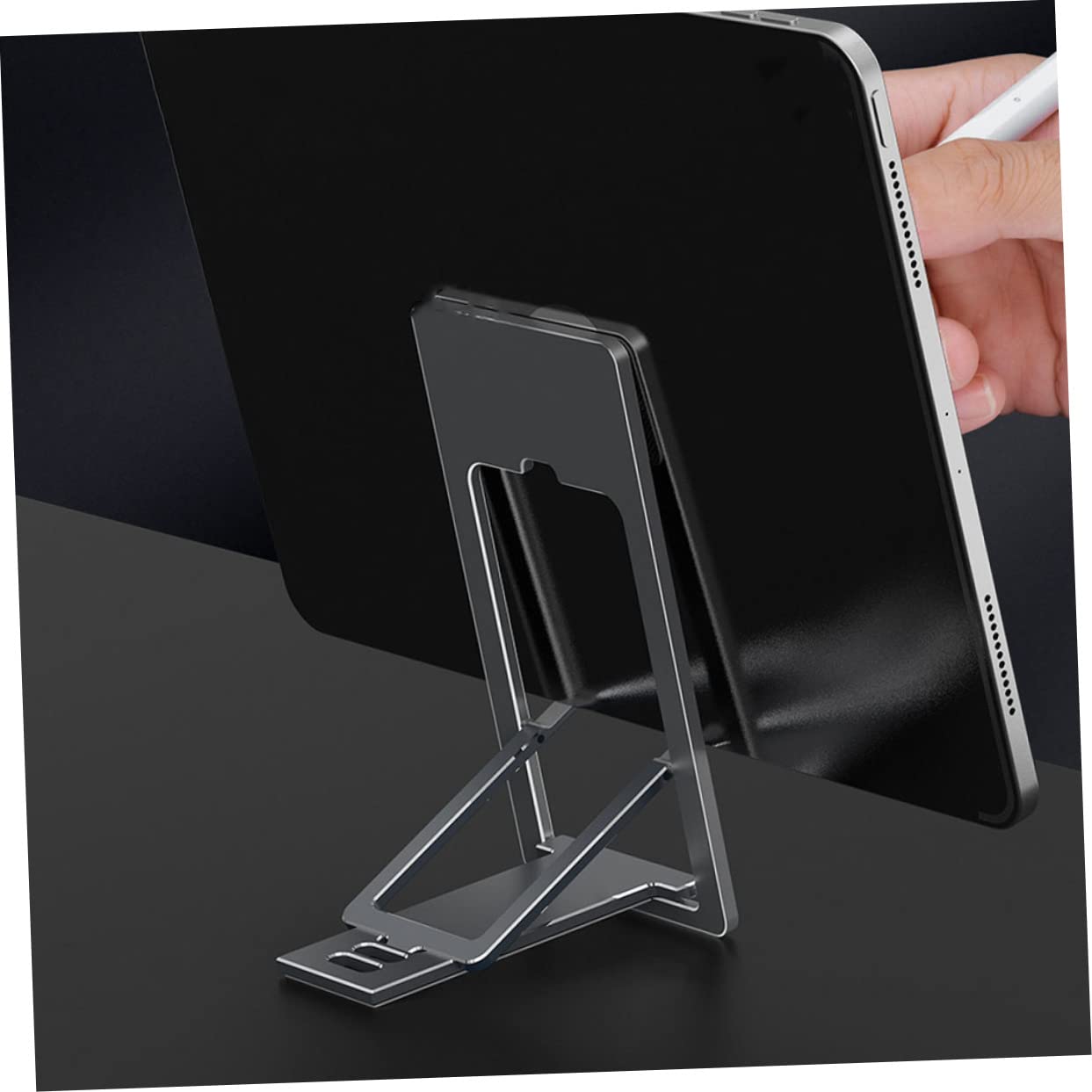 Gatuida 3pièces Support Téléphone Et Tablette Pliable Support Réglable Multi-Angles pour Visionnage De Films Études Et des Appareils Couleur Grise