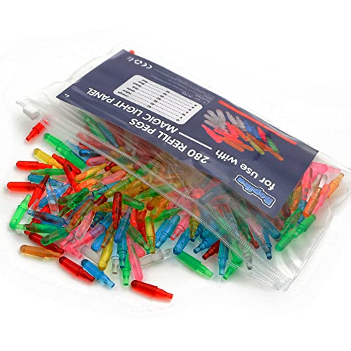 Refill Pegs 280PCS for Use with Creative Light Up Board Educational Learning Toys for Boys and Girls Ages 4+