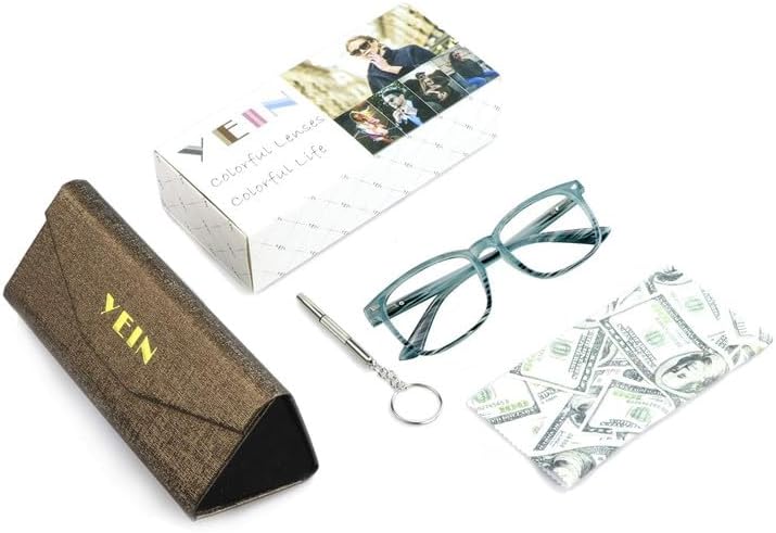 Miniatura 6 de YEIN Anteojos de lectura progresivos multienfoque, bisagra de resorte, lentes de bloqueo de luz azul para mujeres y hombres, lectores multifocales