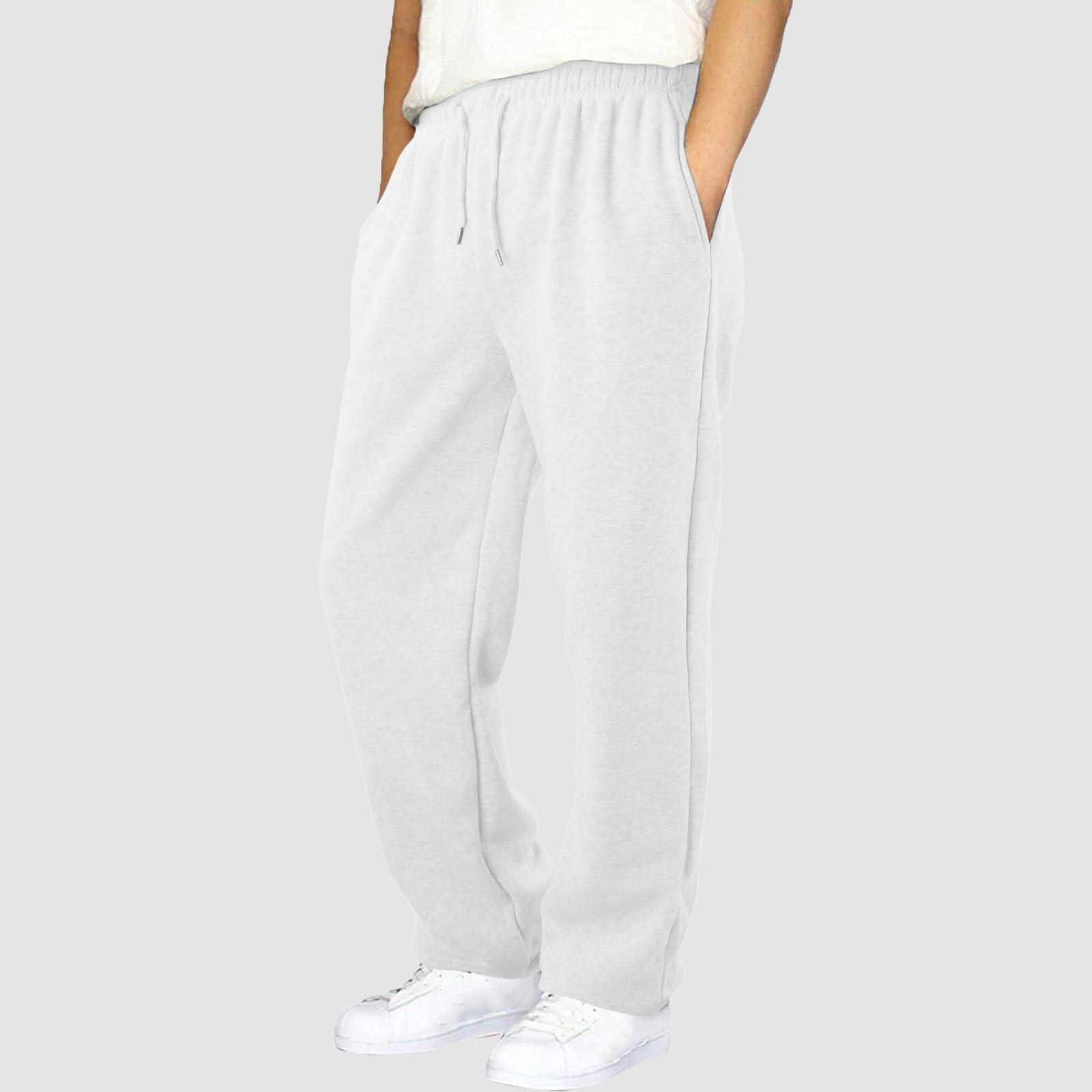 Générique Survetement Enfant Garcon Baggy - Pantalon Jogging Large avec à Taille Haute Sweatpants avec Elastique et Poches Automne Pants de Patinage Cargo