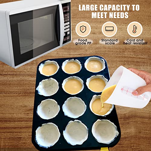Zuyee Silicone Measuring Cups Flexible Measure Cups For Epoxy Resin Butter, Chocolate Mixing Plaster Stir Squeeze Pour Baking Cup Bpa Free 500 Ml + 250 Ml (2 Pcs) #TOP6