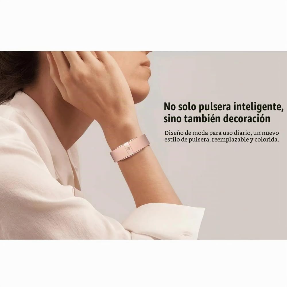 Ethelred Pulsera inteligente 2208A con monitor de ritmo cardíaco, podómetro, monitor de actividad física para hombres y mujeres, pulsera electrónica (plata)