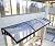 ZHANGQINGXIU Window Door Awning Canopy, Polycarbonate Cover Quiet Design Rest Assured Sleep Roofing Canopies UV Rain Snow Protection Aluminum Alloy Bracket Strong Load-Bearing (Color : Blue, Size :