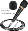 Hotec Premium Vocal Dynamic Handheld Microphone with 19ft Detachable XLR Cable and ON/Off Switch (Metal Black) (H-W07) #5