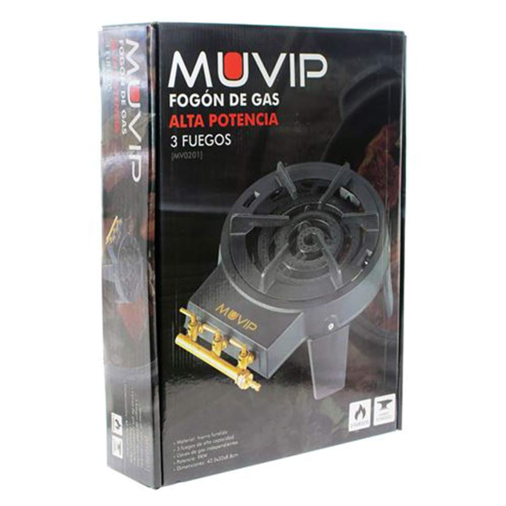 Fogón de Gas Alta Potencia 3 Fuegos