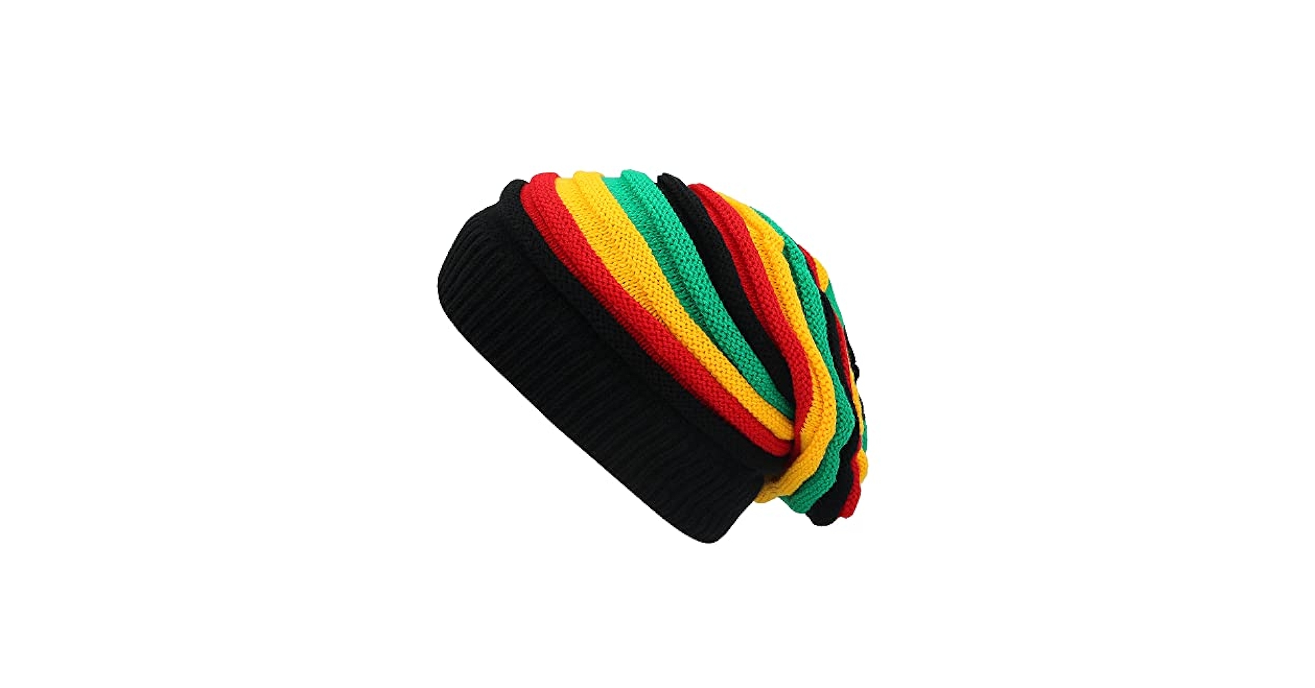 Unisex Jamaica Reggae Cap Rasta Slinky Beanie Multi-Colour