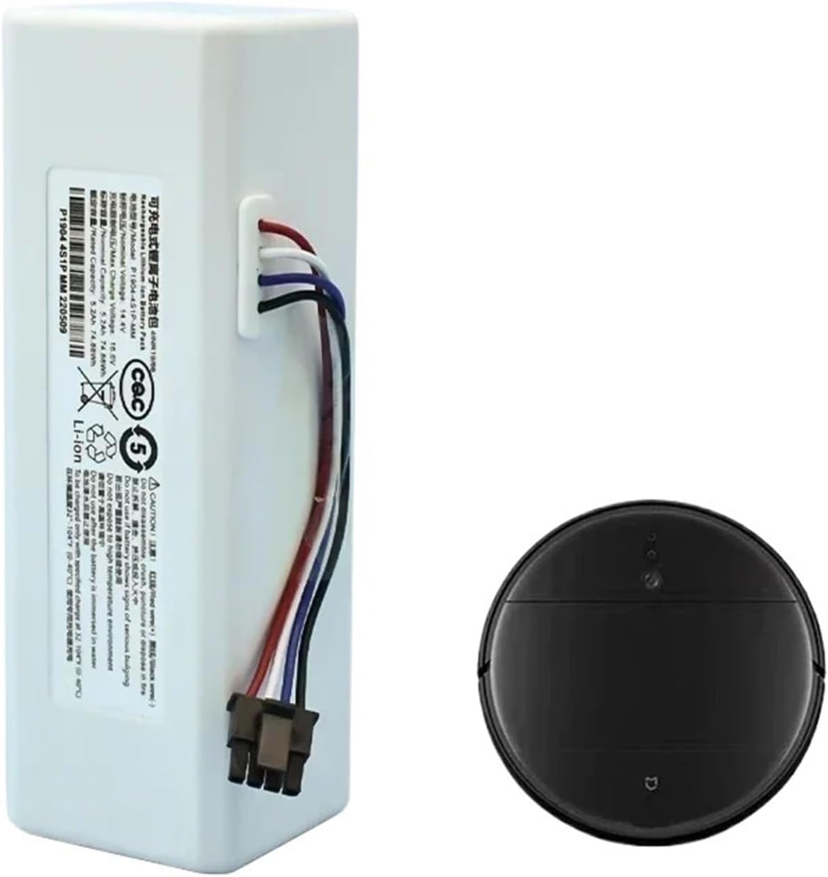 Sweeping Robot Battery P1904-4S1P-MM，Compatible For Xiaomi，Compatible For Mijia，1C Vacuum Cleaner Sweeping Mopping Robot Lithium Battery(1pcs)