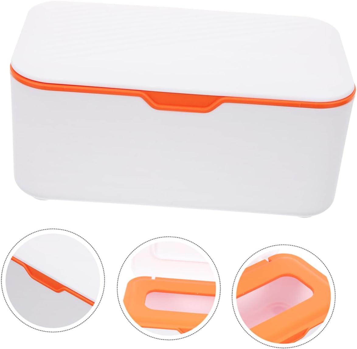 ABOOFAN 2pcs Portable Wipes Dispenser Box Sealing Design for Car and Outdoor Use Lightweight and Compact Wet Tissue Holder for Travel Diaper Bag and Bathroom