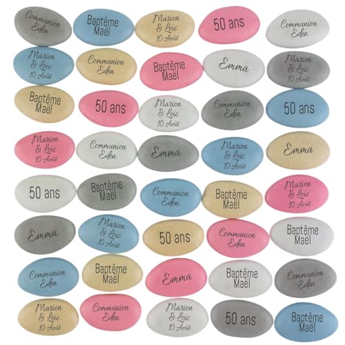 Les dragées à texte personnalisable pour un baptême civil