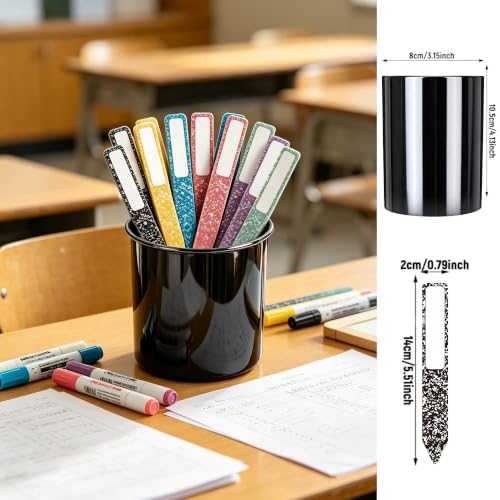 36 Pcs Multicolor Composition Book Flip Name Sticks with Storage Box, Reusable Classroom Name Sticks, Teacher Essentials for Student Grouping, Back to School & Educational Learning Activities - Image 2