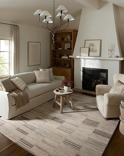 Image of Loloi Amber Lewis Rocky Ivory /Dove 5'-0 inch x 7'-6 inch Area Rug