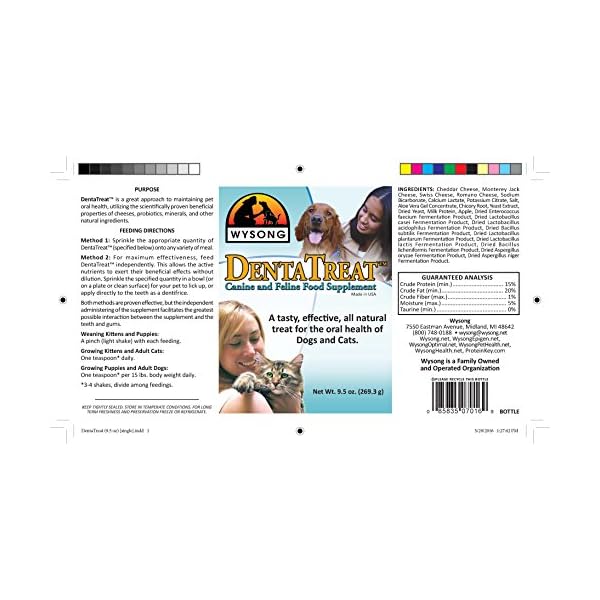 Wysong Dentatreat Canine/Feline – Dog/Cat Food Supplement – 9.5 Ounce Bottle Wysong Dentatreat Canine/Feline – Dog/Cat Food Supplement – 9.5 Ounce Bottle